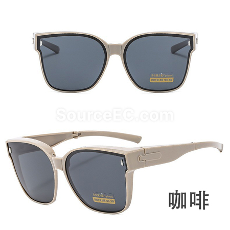 礼品订购可折叠套镜近视太阳眼镜广告