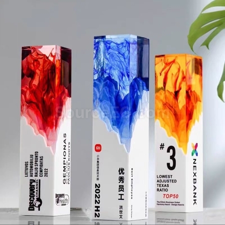 礼品订购炫彩水晶座广告