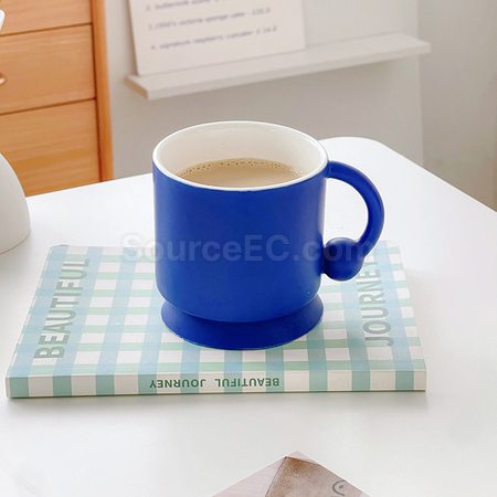 礼品订购硅胶底防滑陶瓷杯广告