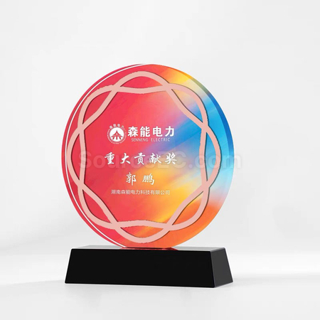 礼品订购水晶奖座广告