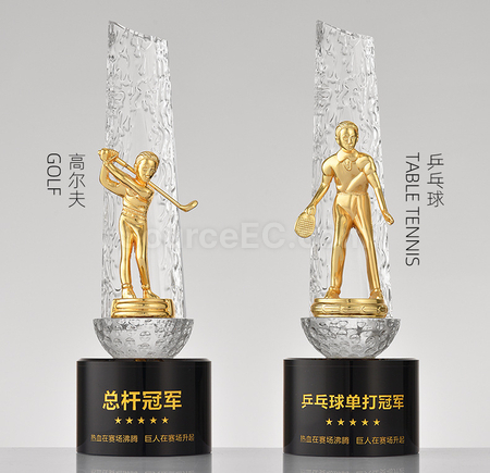 礼品订购水晶奖杯广告