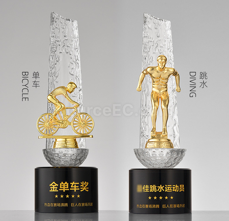 礼品订购水晶奖杯广告