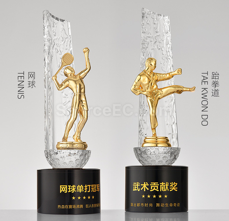 礼品订购水晶奖杯广告