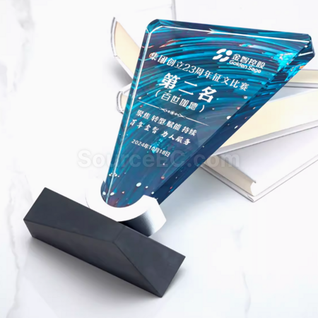 礼品订购大理石水晶奖杯广告