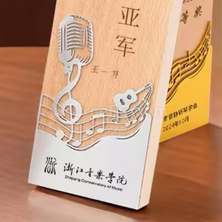 礼品订购木奖座广告