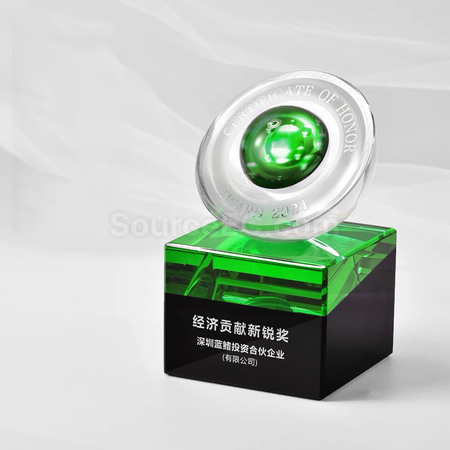 礼品订购水晶奖座广告