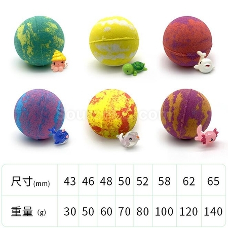 礼品订购动物泡澡球广告