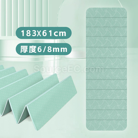 礼品订购折叠TPE瑜伽垫广告