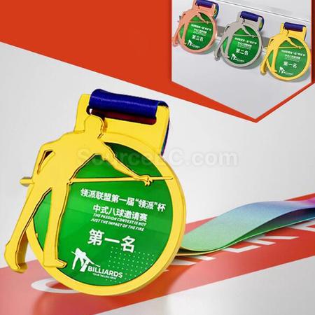 礼品订购桌球金属奖牌广告