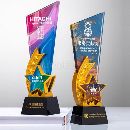 礼品订购水晶奖座广告