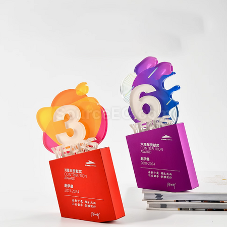 礼品订购周年奖座广告