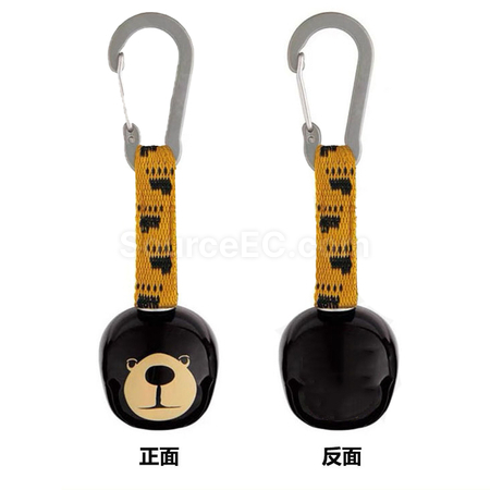 礼品订购户外徒步熊铃bell背包挂件广告