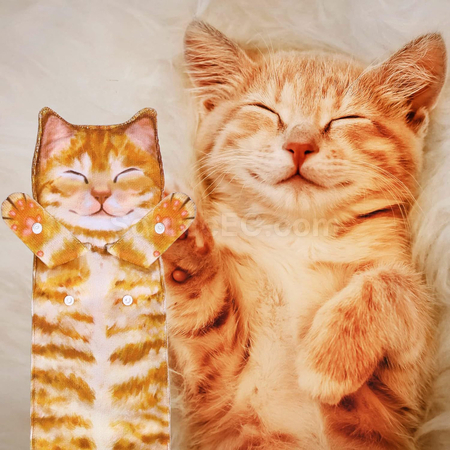 礼品订购创意逼真狗狗猫咪可悬挂擦手巾广告