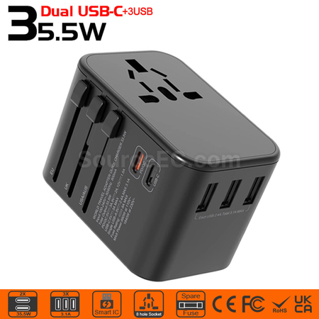礼品订购PD 35W 快充旅行万用转换插头广告