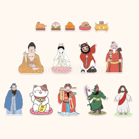 礼品订购神仙抽屉台历广告