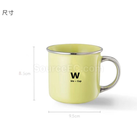 礼品订购银边复古陶瓷杯广告