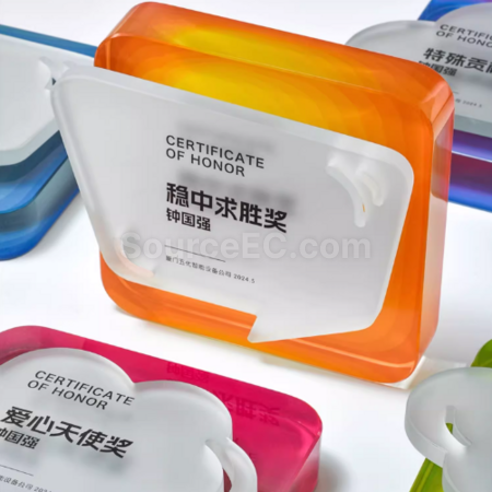 礼品订购创意水晶奖座广告