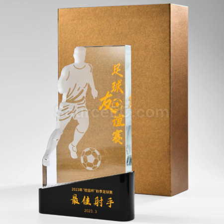 礼品订购足球比赛冠军獎座广告