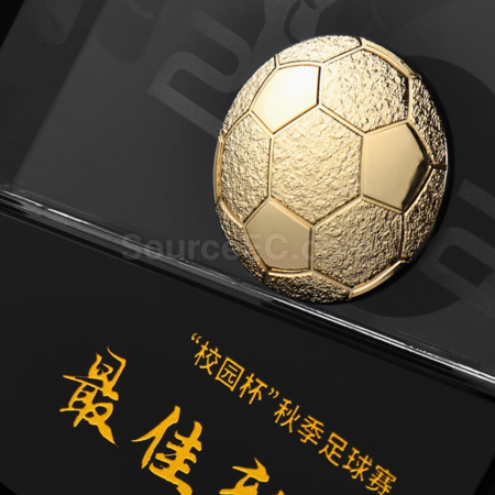礼品订购足球比赛冠军獎座广告