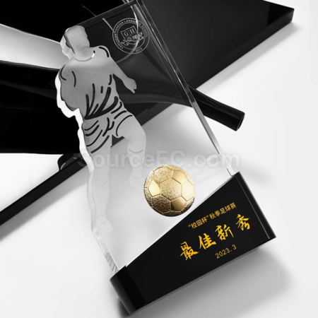 礼品订购足球比赛冠军獎座广告