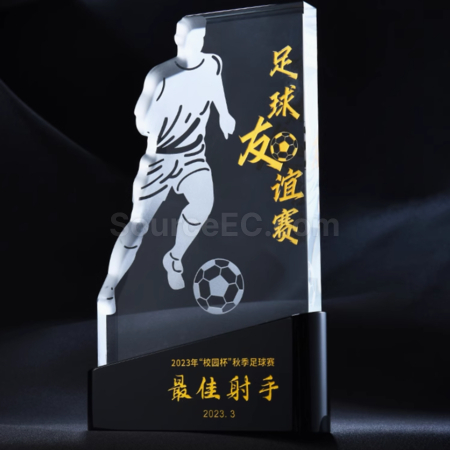 礼品订购足球比赛冠军獎座广告