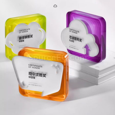 礼品订购创意水晶奖座广告