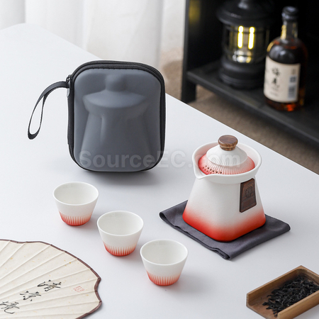 礼品订购旅行茶具套装广告