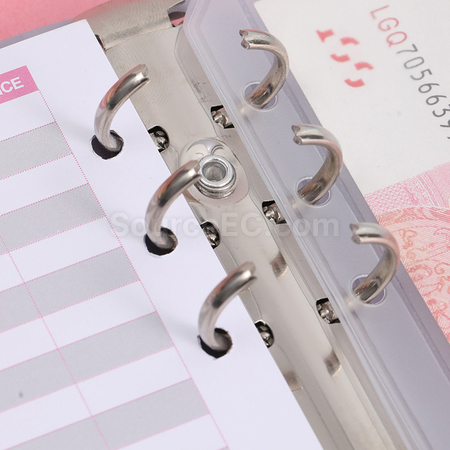 礼品订购A6马卡龙活页夹笔记本现金预算手账本广告