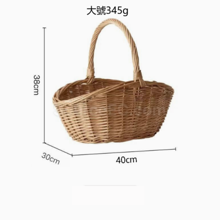 礼品订购手工编织手提篮广告