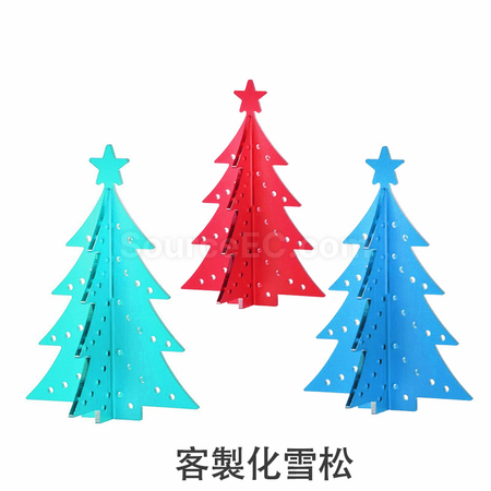 礼品订购定制亚克力圣诞树广告