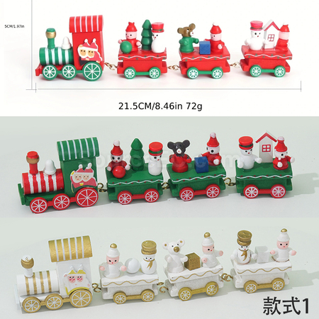 礼品订购聖誕小火車桌面擺件广告