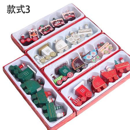 礼品订购聖誕小火車桌面擺件广告