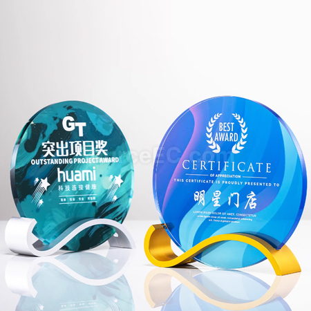 礼品订购水晶奖座广告