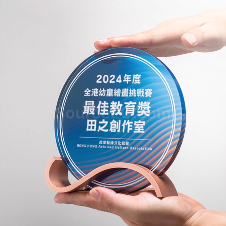 礼品订购水晶奖座广告