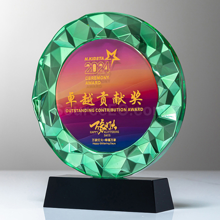 礼品订购水晶奖座广告