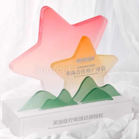 礼品订购水晶奖座广告