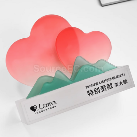 礼品订购水晶奖座广告