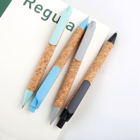 礼品订购创意环保软木麦秸秆商务套服广告