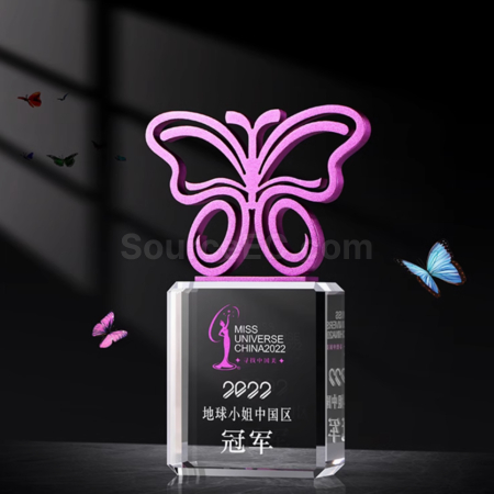 礼品订购蝴蝶奖座广告