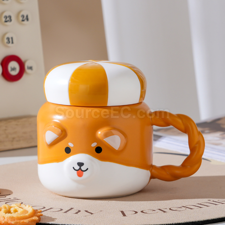 礼品订购可爱动物马克杯广告