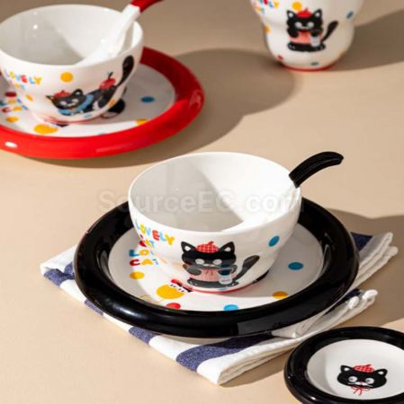 礼品订购猫咪餐具套服（多种搭配可选）广告