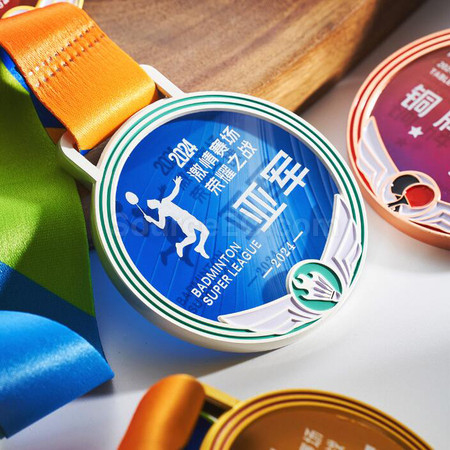 礼品订购羽毛球奖牌广告