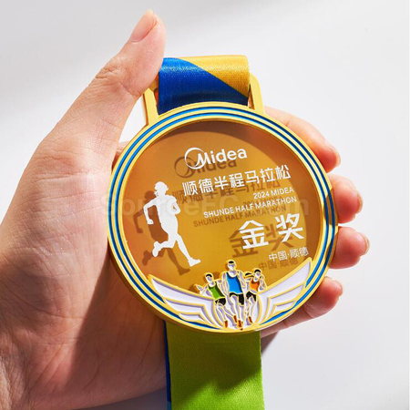 礼品订购跑步金属奖牌广告