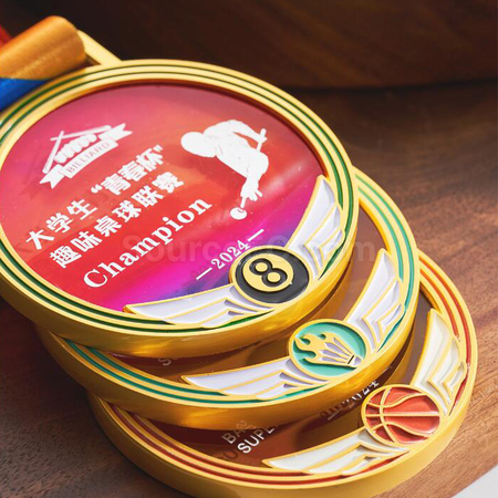 礼品订购桌球金属奖牌广告