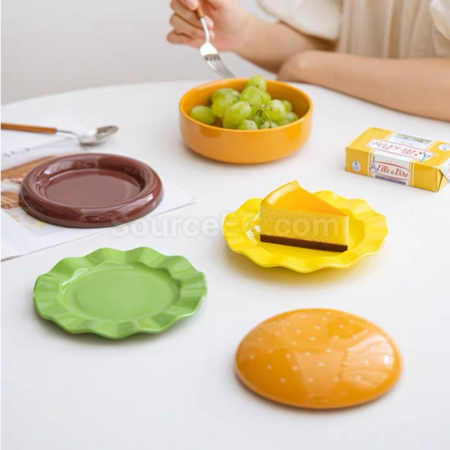 礼品订购汉堡陶瓷餐具广告