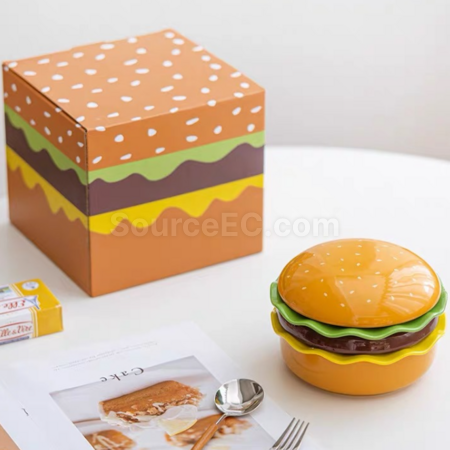 礼品订购汉堡陶瓷餐具广告