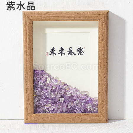 礼品订购创意玉石水晶相框广告