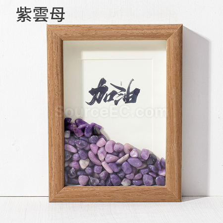 礼品订购创意玉石水晶相框广告
