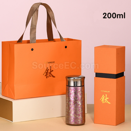 礼品订购迷你纯钛保温杯广告