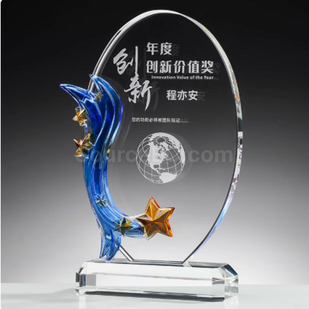 水晶奖座